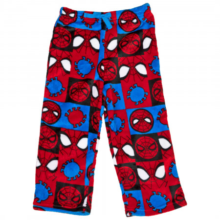 Spider-Man Character Symbols and Head Print All Over Sleep Pants